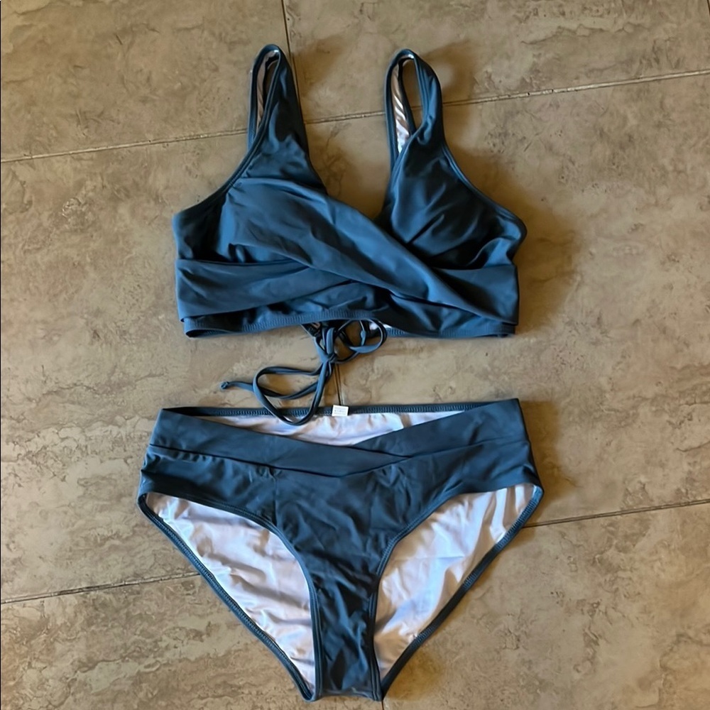 Women's Blue Swim Set